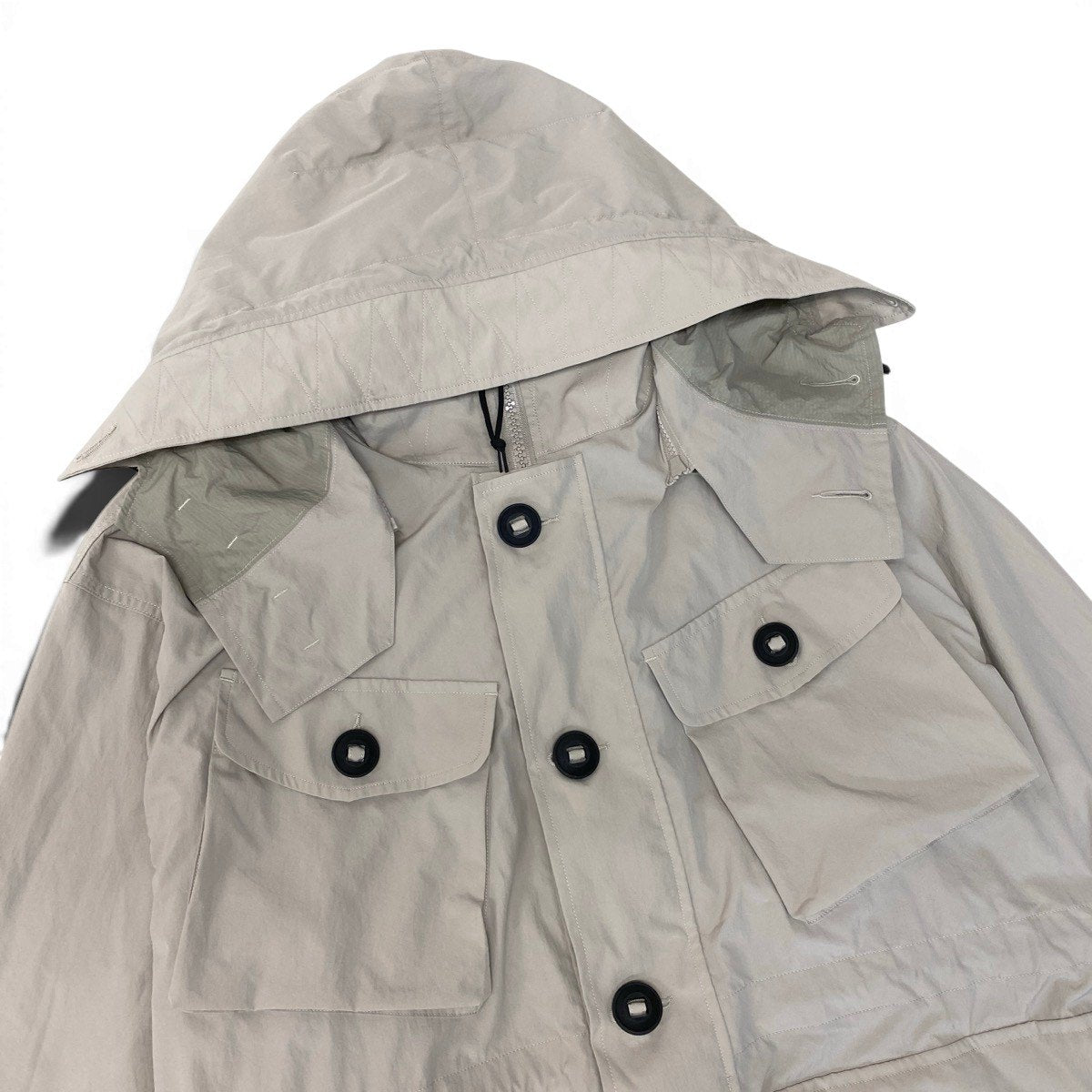 Ｍf25 N.HOOLYWOOD エヌハリウッド 24ss ハーフコート ジャケット 2way  9241-CO01-001 サイズ38 ベージュ メンズo07t