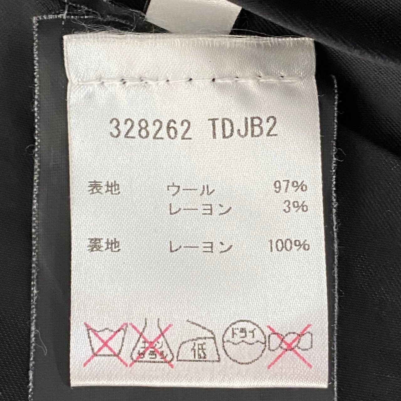 48e28 BALENCIAGA.PARIS バレンシアガ チェスターコート ダブルブレスト 328262 サイズ34 ネイビー レディース 女性服o07t