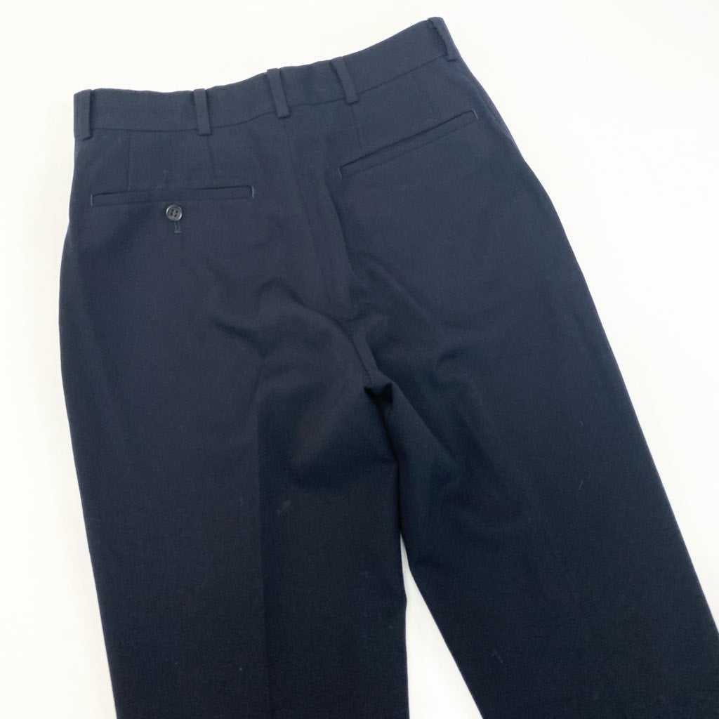 22l28 issey miyake イッセイミヤケ セットアップスーツ シングルスーツ 3B テーラードジャケット タックパンツ メンズ 紳士服 サイズ4 ネイビー ウール100％o07t