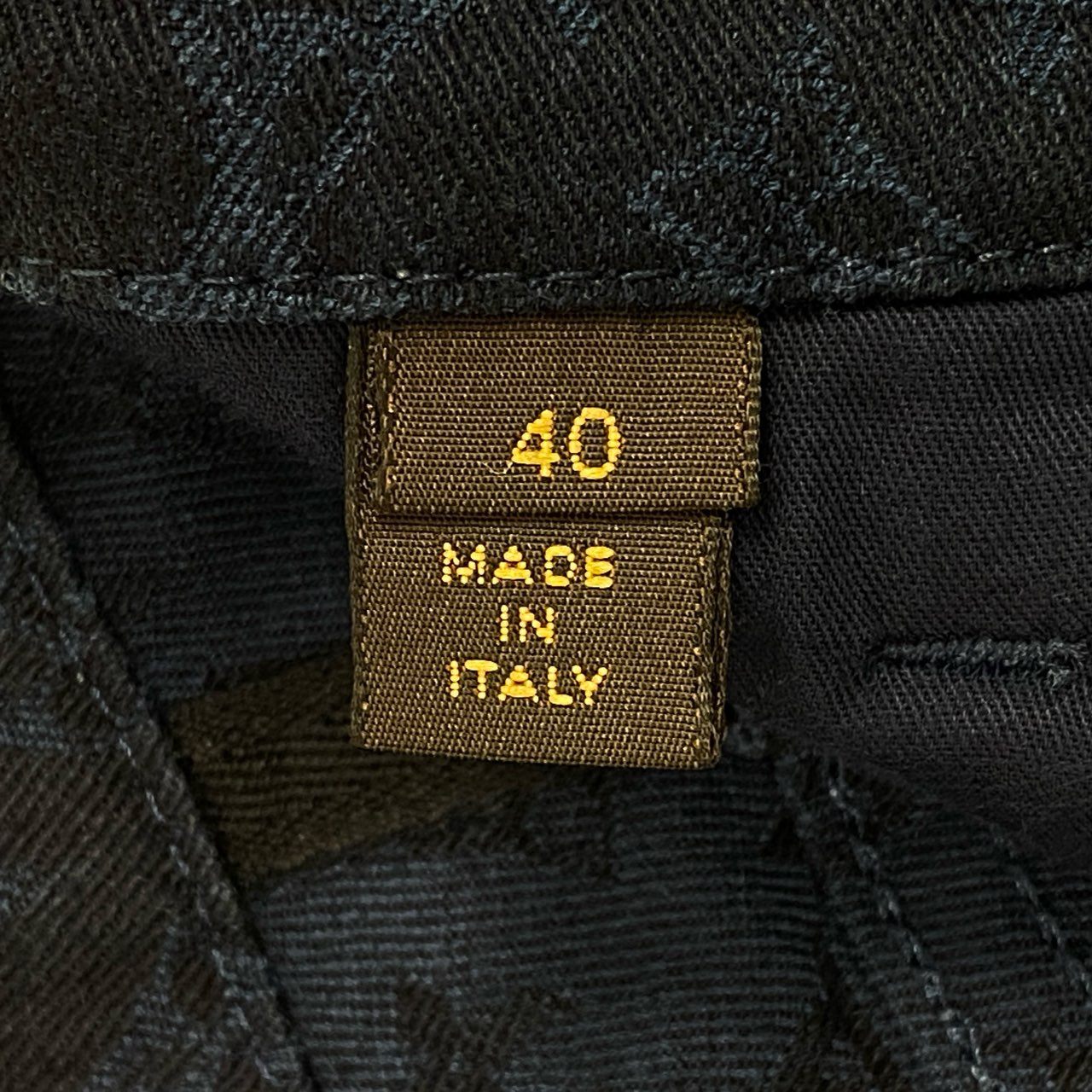 Ib7 LOUIS VUITTON ルイヴィトン モノグラムデニムパンツ 裾レザー Monogram Denim Jeans 40サイズ インディゴ レディース 女性用ta1