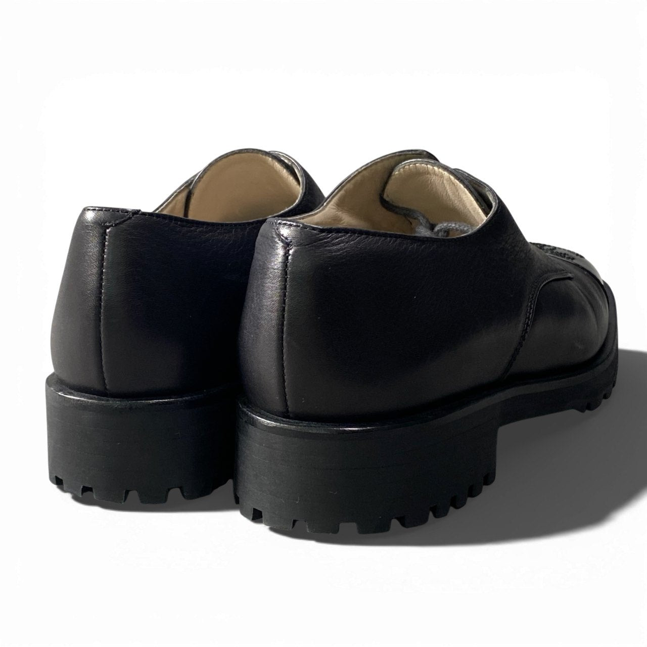 2b5〇 Chanel Coco Mark leather shoes size37 k02i