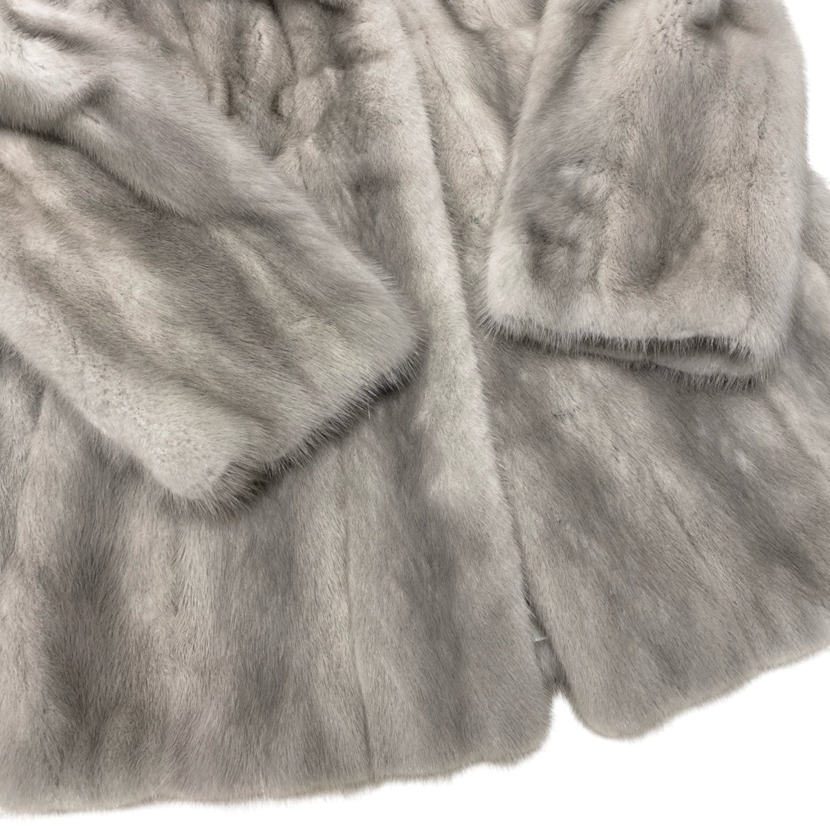 58i24 TAKAGI FUR サファイアミンク ファーコート サイズ9 シルバーグレー 本毛皮 Sapphire Mink Fur Coat リアルファーt18r
