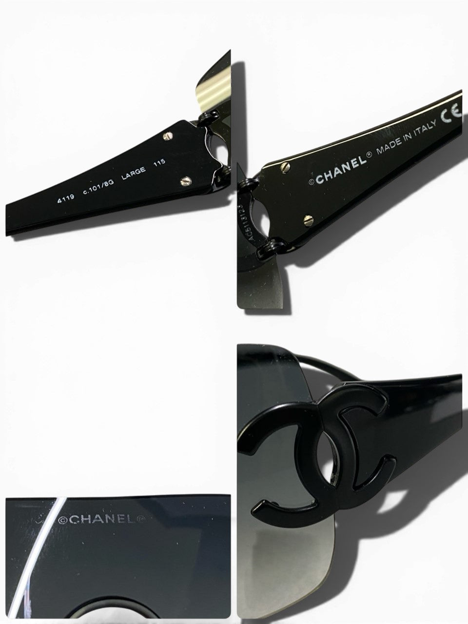 b15 CHANEL シャネル パールココマーク サングラス 小物 71501-A S2271 ブラック レディースta1