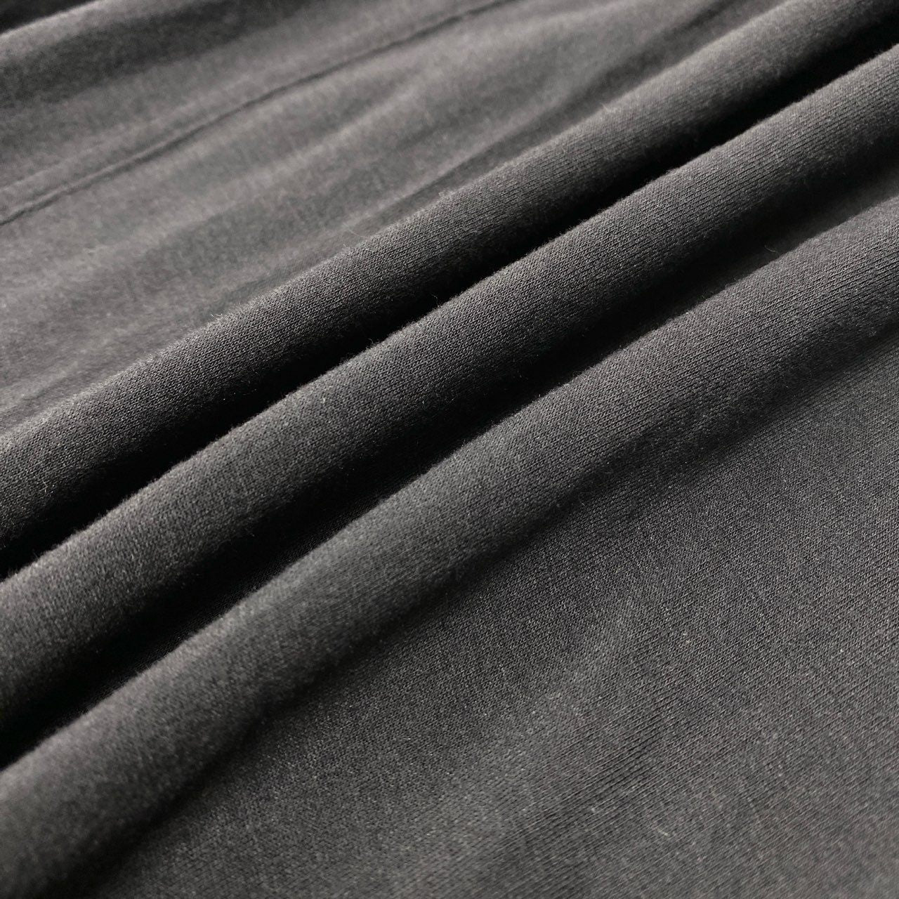 38c2 TOKUKO 1er VOL トクコプルミエヴォル チュニックワンピース 7分袖 モックネック 花柄プリント ストレッチ レディース 女性服 サイズ9 ダークグレーu02t