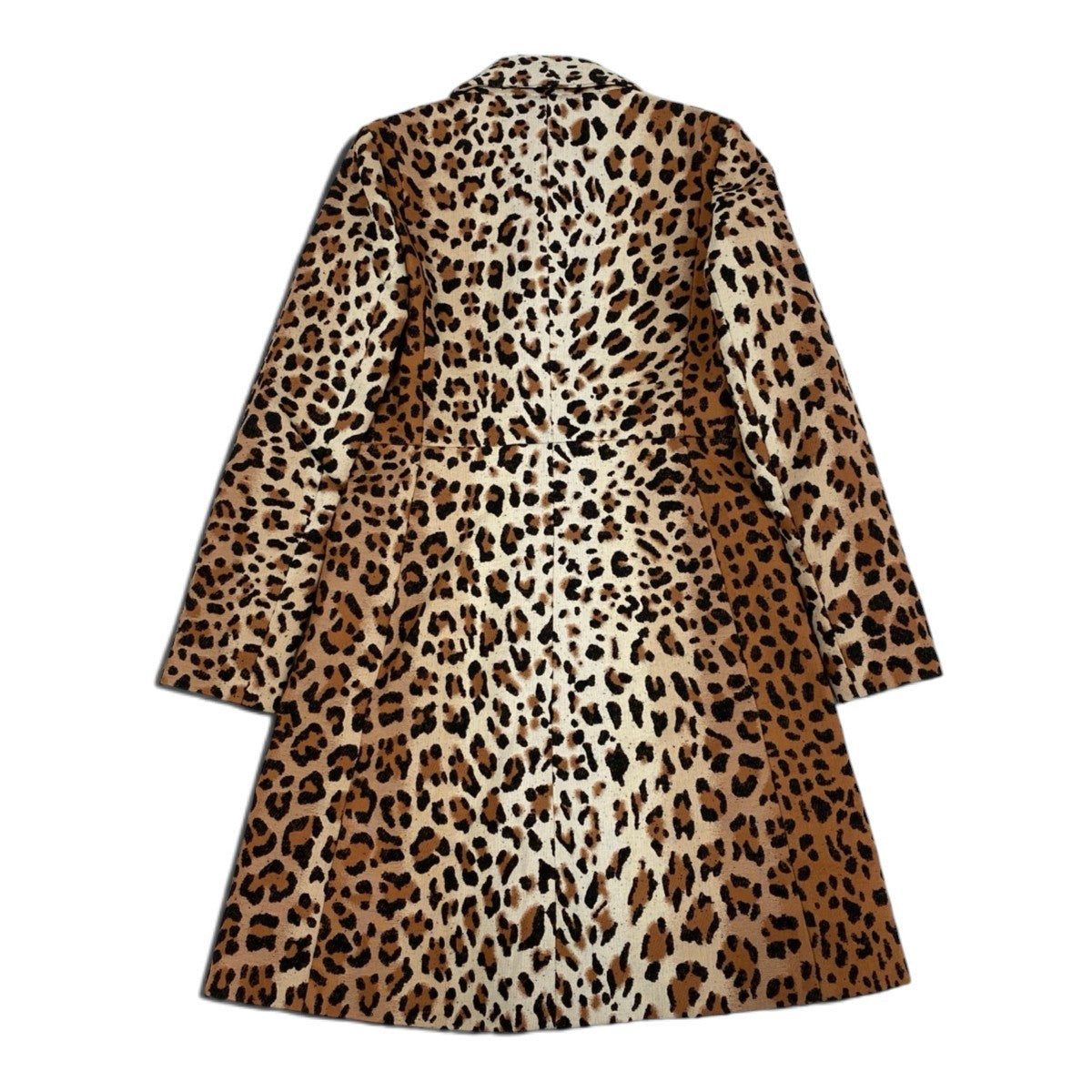 Ij19 【未使用】 LOUIS VUITTON ルイヴィトン 2018aw プレフォールコレクション レオパード テクニカル ウールコート RW181A GFA FECO90 サイズ38 ブラウン レディースu02t