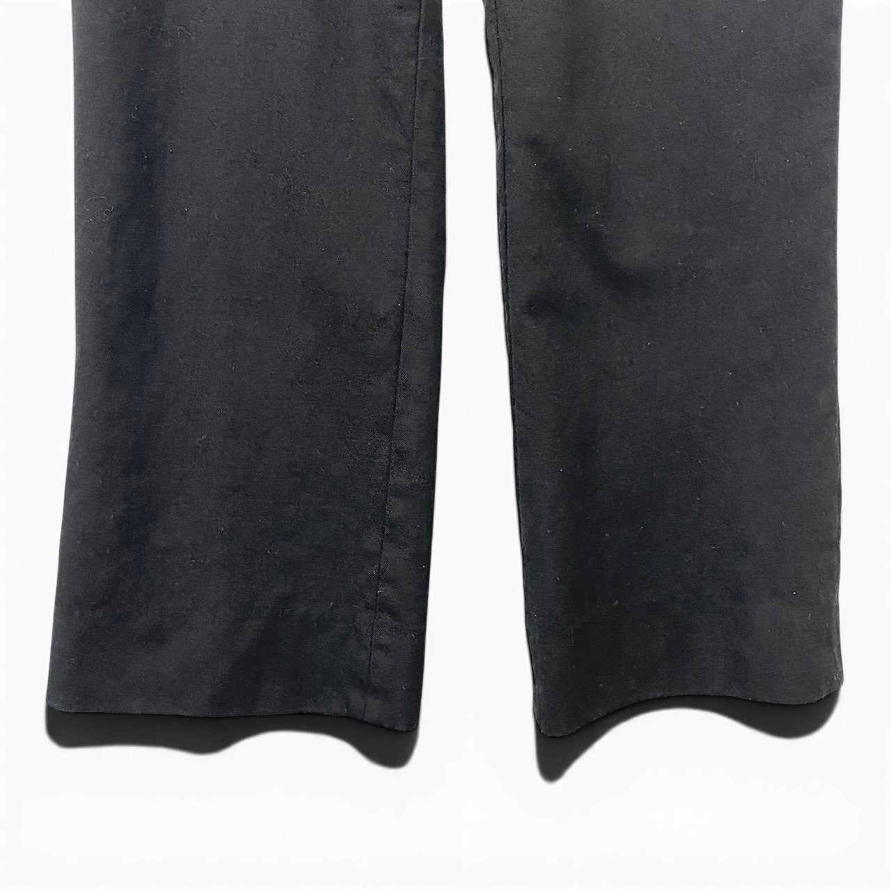 7g18 SAINT LAURENT サンローラン 2022年 ハイウエスト ウールパンツ スラックス サイズ40 ブラック レディースu02t
