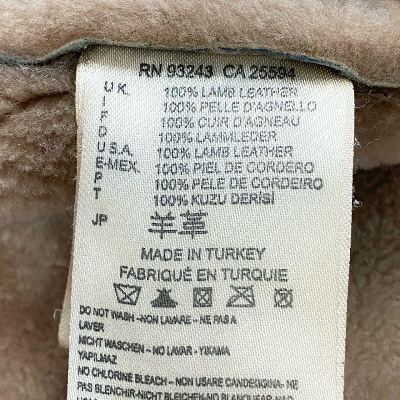 67k7 DIESEL ディーゼル ムートンジャケット ライダースジャケット ヴィンテージ加工 ラムレザー 羊革 Sサイズ イエローブラウン メンズu02t