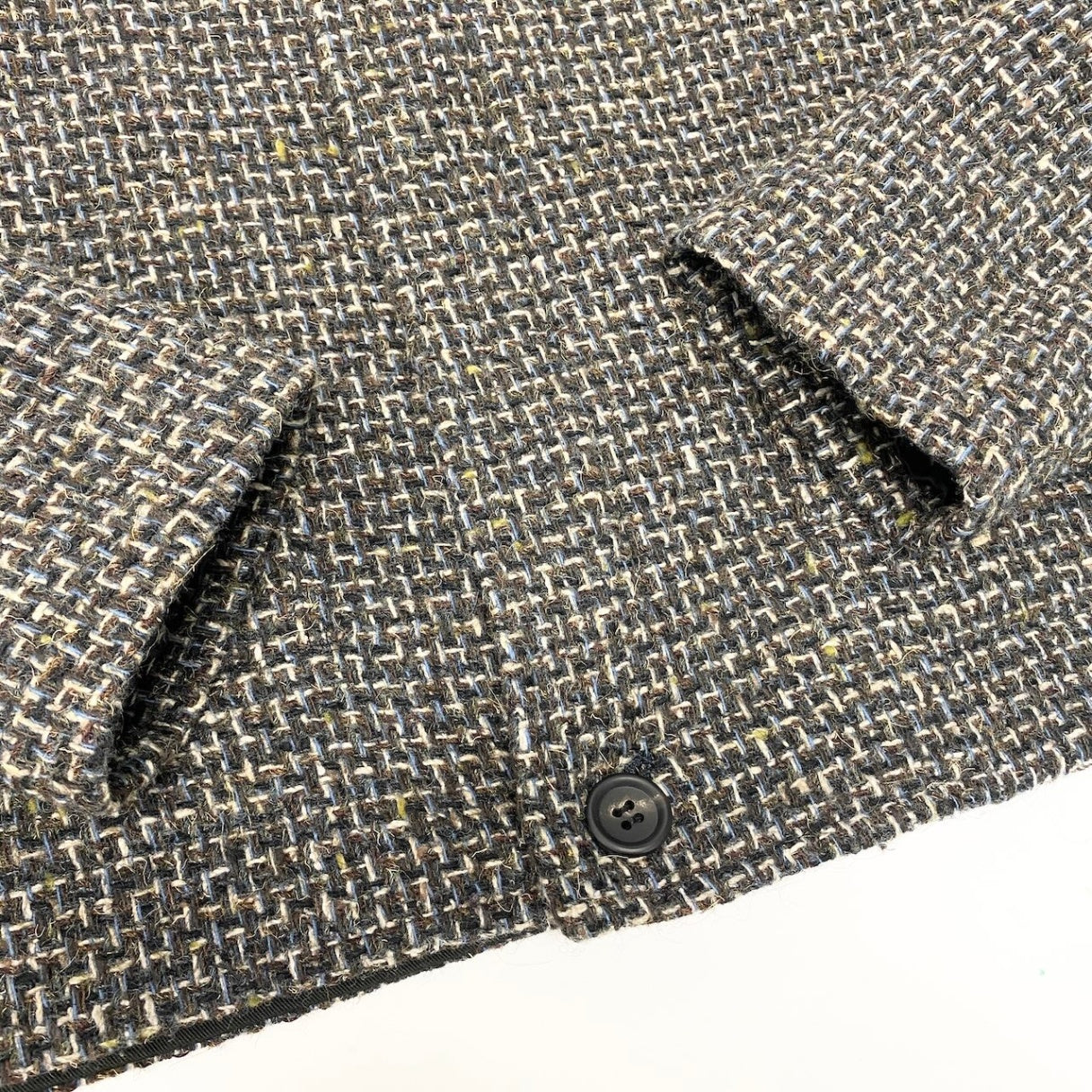 7d24 【美品】Y’s YOHJI YAMAMOTO ワイズ ヨウジヤマモト ツイードジャケット ハイネック ショート丈 アウター 日本製 2サイズ マルチカラー レディース 女性用k02i
