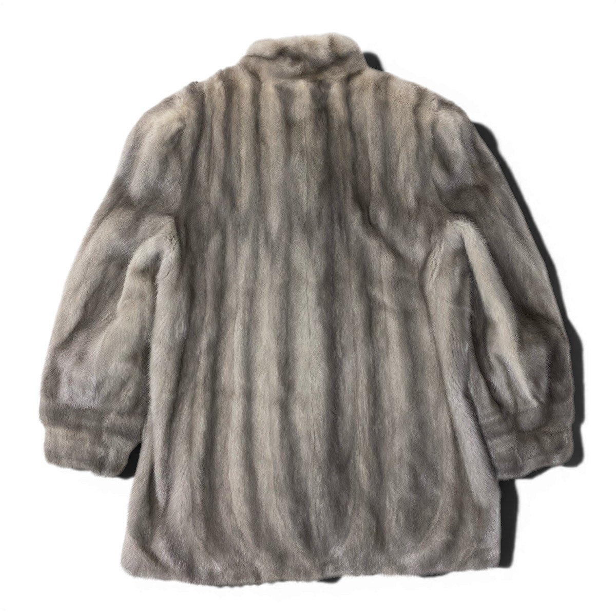2h8 EMBA エンバ サファイアミンク ファーコート サイズ11 シルバーグレー 本毛皮 Sapphire Mink Fur Coatt18r