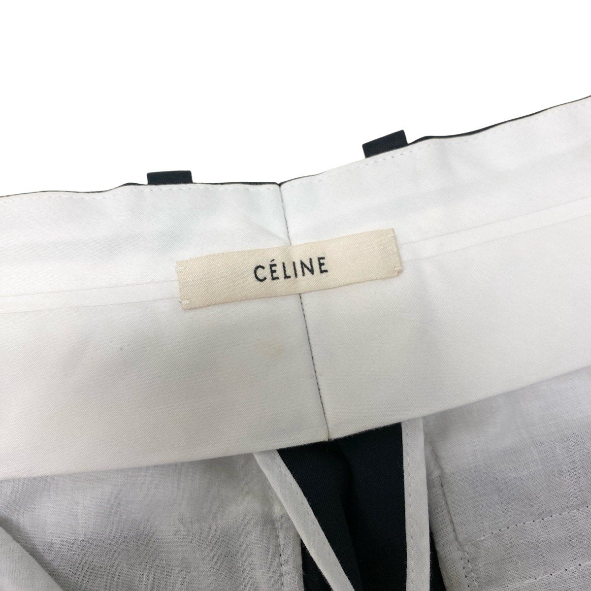 34g17 CELINE セリーヌ フィービー期 カーゴパンツ ボトムス 21M29/5081 サイズ34 ネイビー コットン100％ レディースu02t