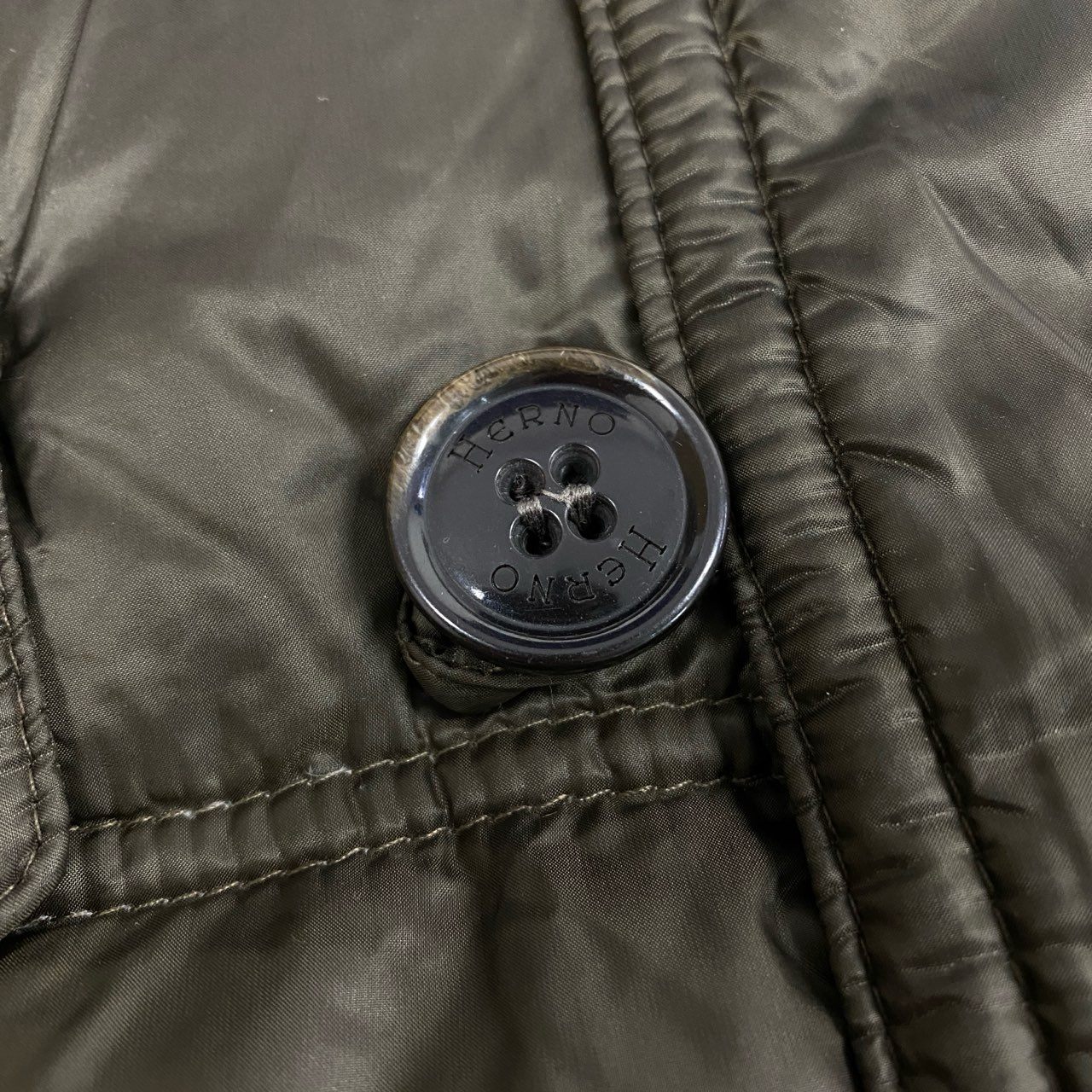 10a13 HERNO ヘルノ フーデット ダウンコート アウター ダブルジップ レディース 女性用 サイズ44 ダークブラウンu02t