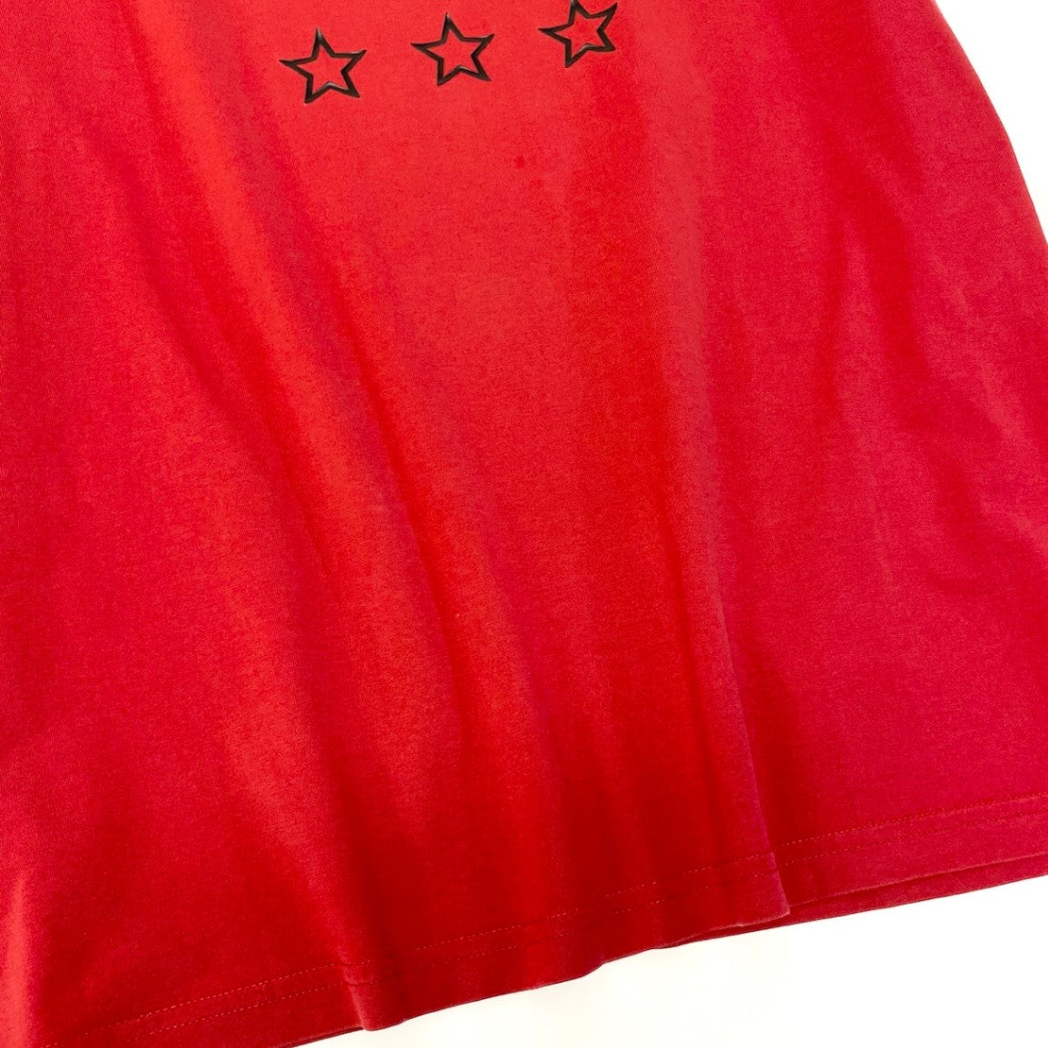 d15 《限定品》 GIVENCHY ジバンシー ラバ―スターデザイン ロゴTシャツ XS / M相当 レッド 阪急うめだ本店限定t18r