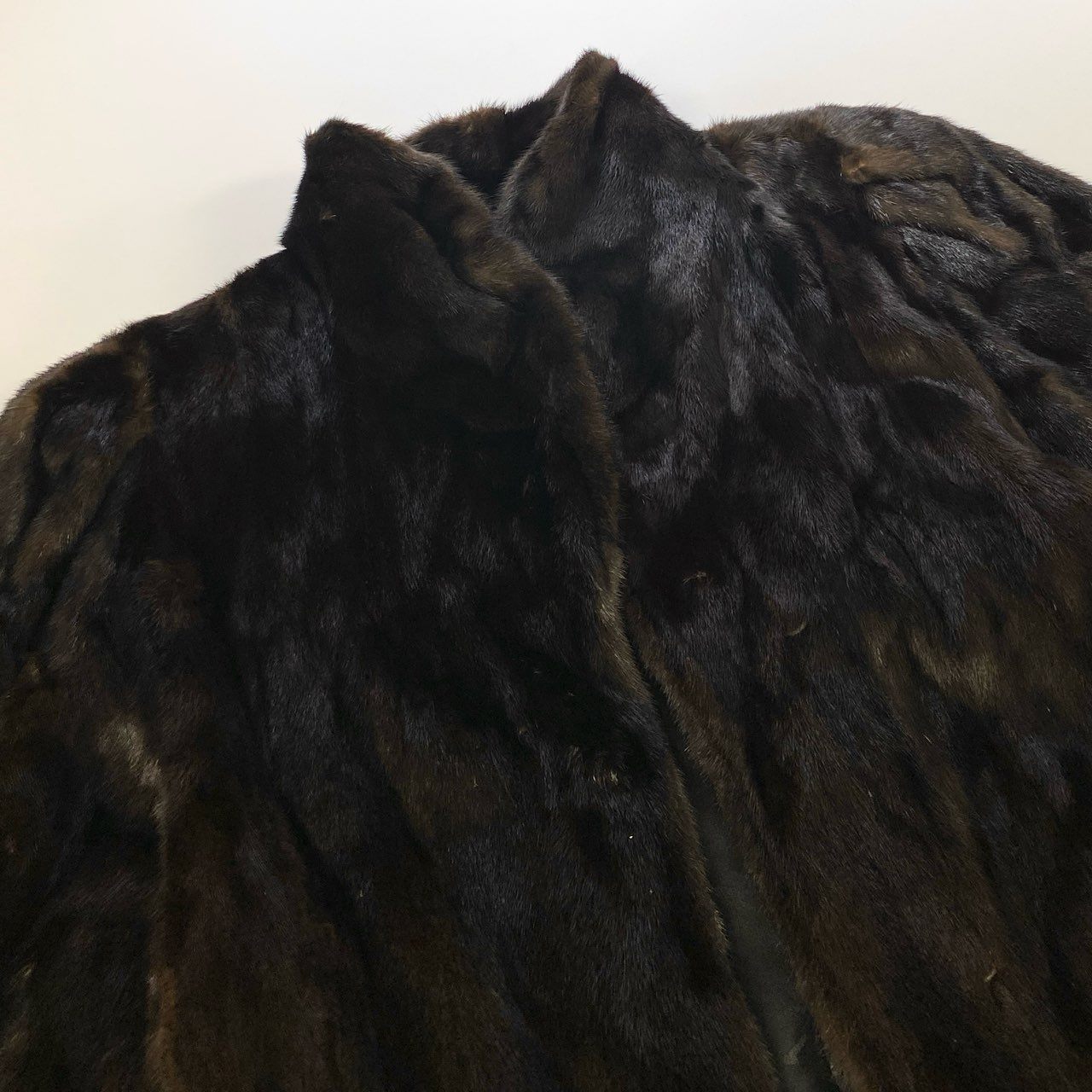 42k14【美品】BLACKGLAMA ブラックグラマ 毛皮コート ファーコート ミンクファー Aライン ブラウン レディースu02t