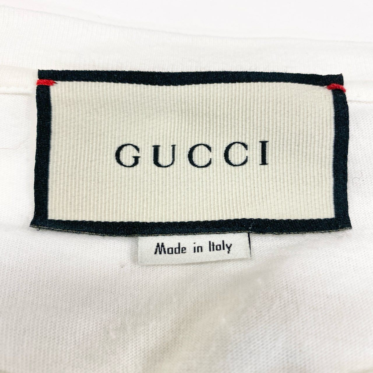 44b17 GUCCI グッチ 半袖Tシャツ ピアノプリント トップス Lサイズ ホワイト コットン100％ メンズ 男性用u02t