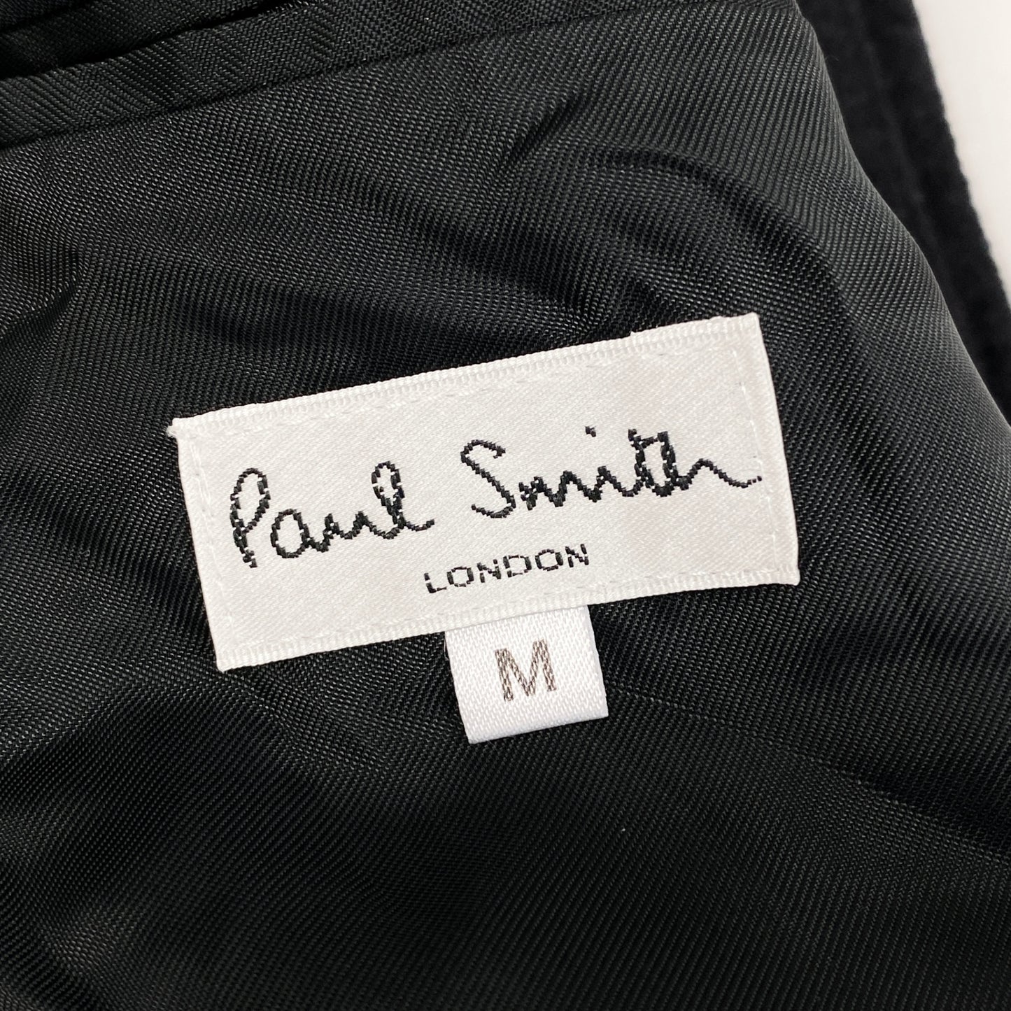 30h29 Paul Smith ポールスミス ステンカラーコート ウールコート ロングコート アウター 日本製 Mサイズ ブラック メンズ 男性用u02t