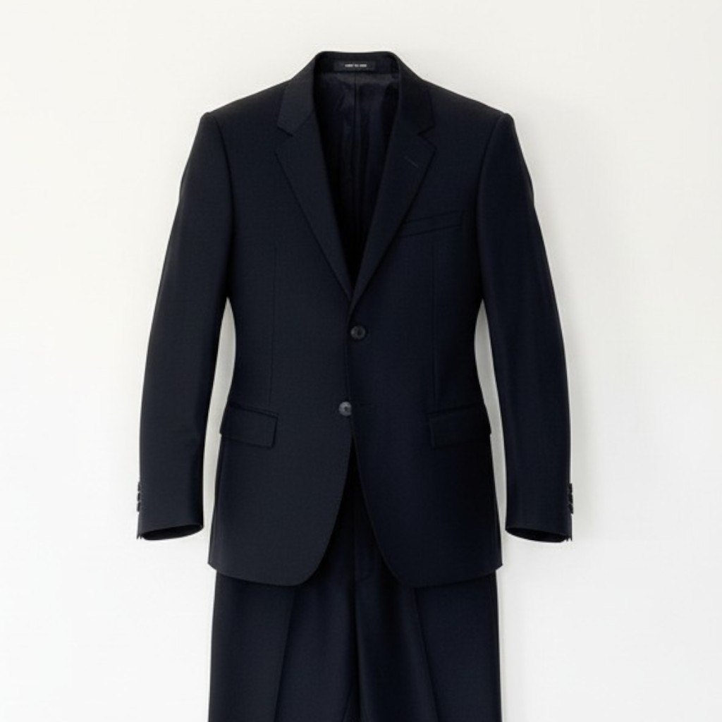 10c29 EMPORIO ARMANI エンポリオアルマーニ セットアップスーツ フォーマル 薄手 イタリア製 DAVIDLINE メンズスーツ 男性用 ブラックo07t