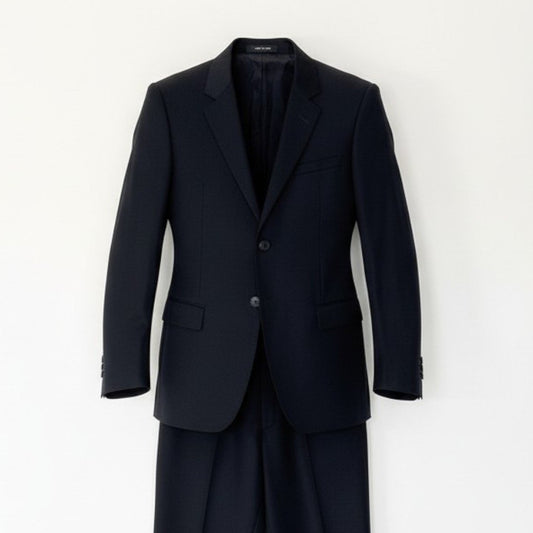 10c29 EMPORIO ARMANI エンポリオアルマーニ セットアップスーツ フォーマル 薄手 イタリア製 DAVIDLINE メンズスーツ 男性用 ブラックo07t