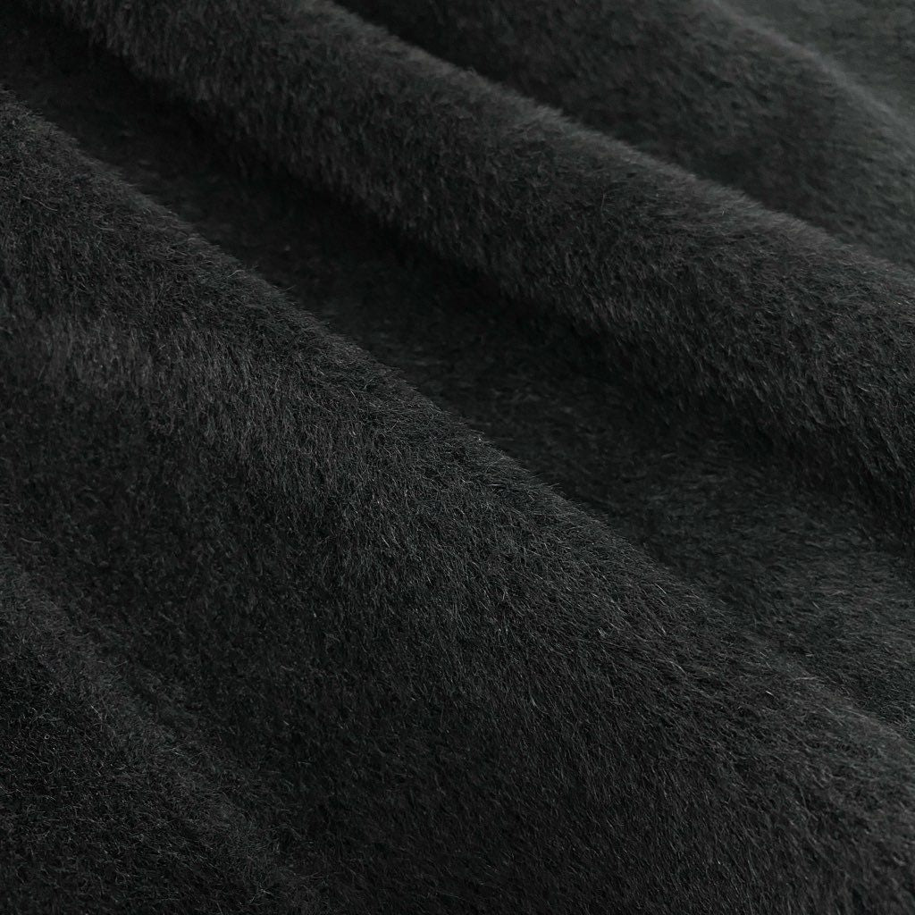 43l25《未使用保管品》定価27万 AGNONA アニオナ アルパカ ウール ロングコート サイズ44 ブラック イタリア製 タグ付きt18r