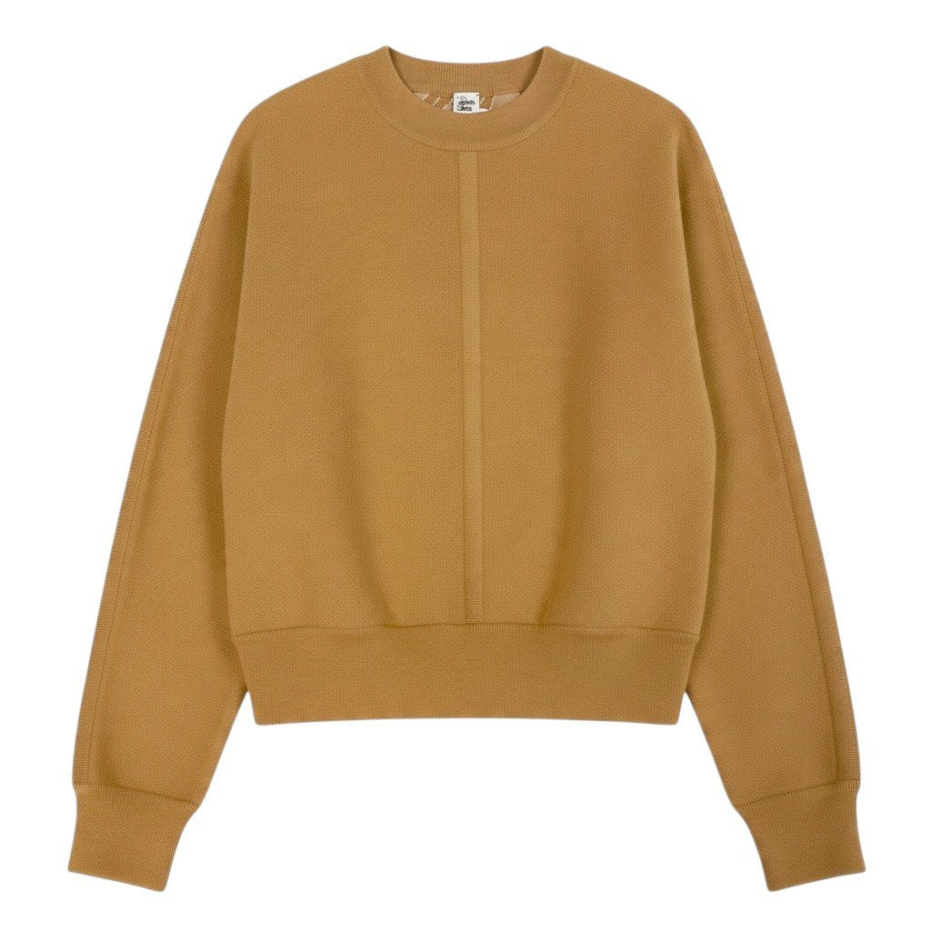 Ej13 【未使用タグ付】 HERMES エルメス 23年 カシミヤブレンド ニットセーター 3H2603D2 サイズ34 イエロー系 レディースu02t