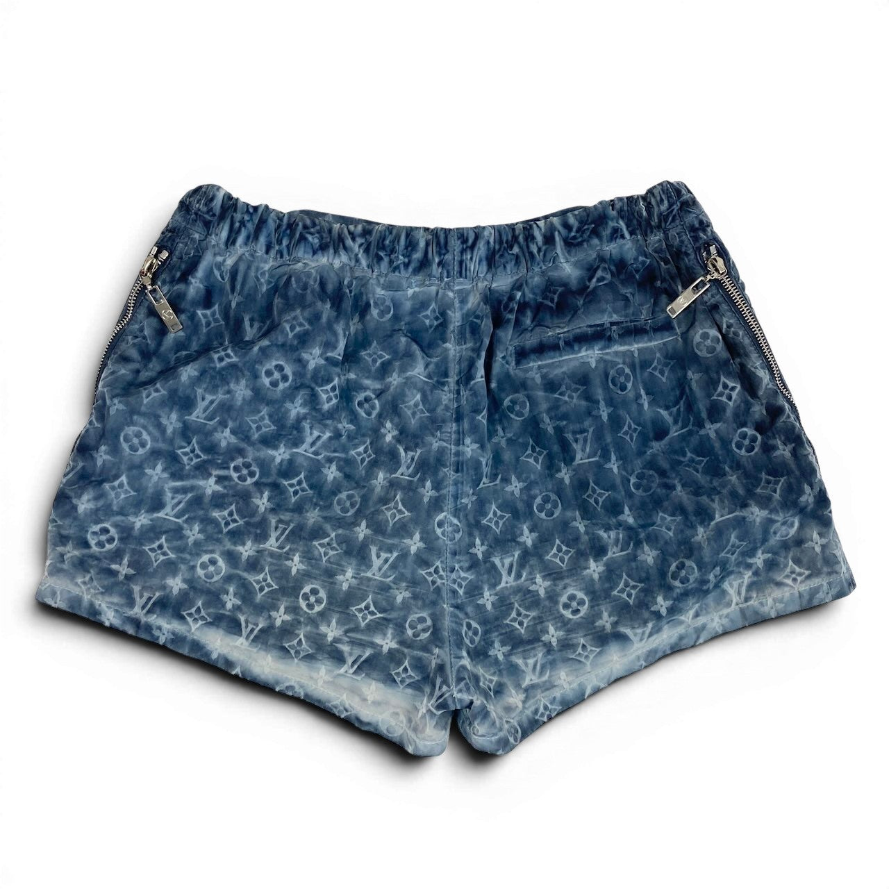 e7 LOUIS VUITTON ルイヴィトン モノグラム ハーフパンツ ショートパンツ FHPA22 38 ブルーu02t