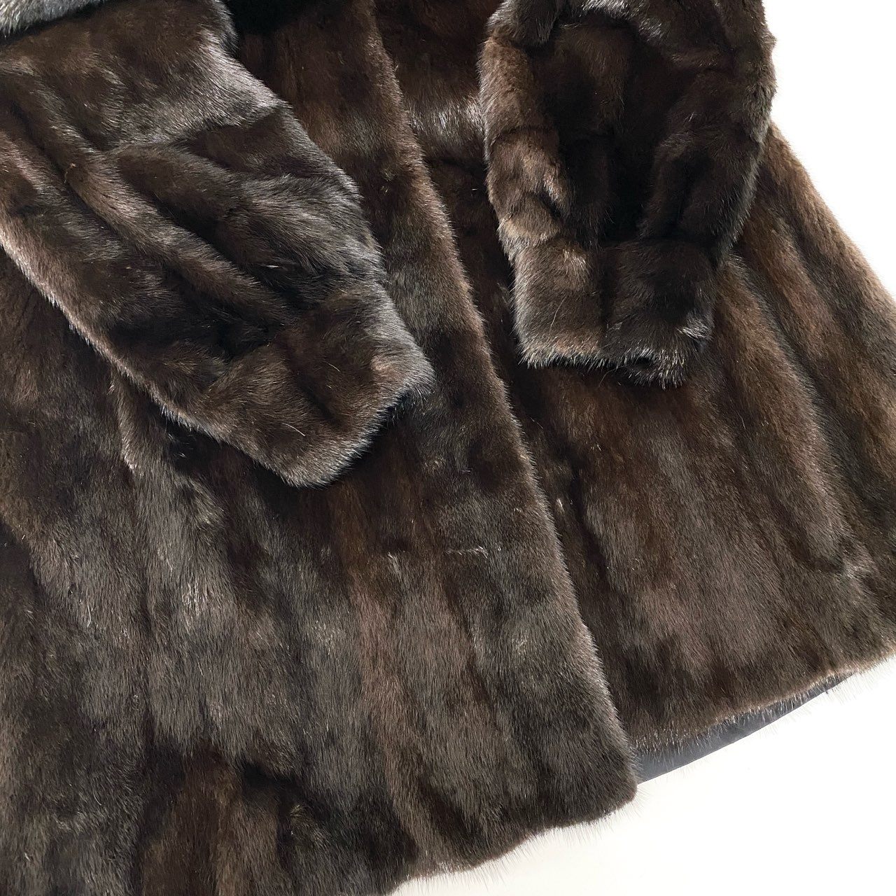 26c14 JEAN DORSAY Black Jewel ブラックジュエル デミバフミンク 超ロングコート 丈115cm サイズF ブラウン 最高級本毛皮 Mink Fur Super Long Coatt18r