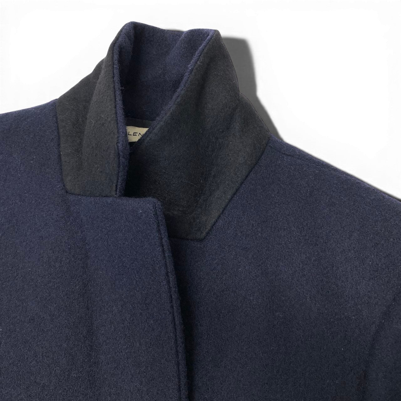 48e28 BALENCIAGA.PARIS バレンシアガ チェスターコート ダブルブレスト 328262 サイズ34 ネイビー レディース 女性服o07t