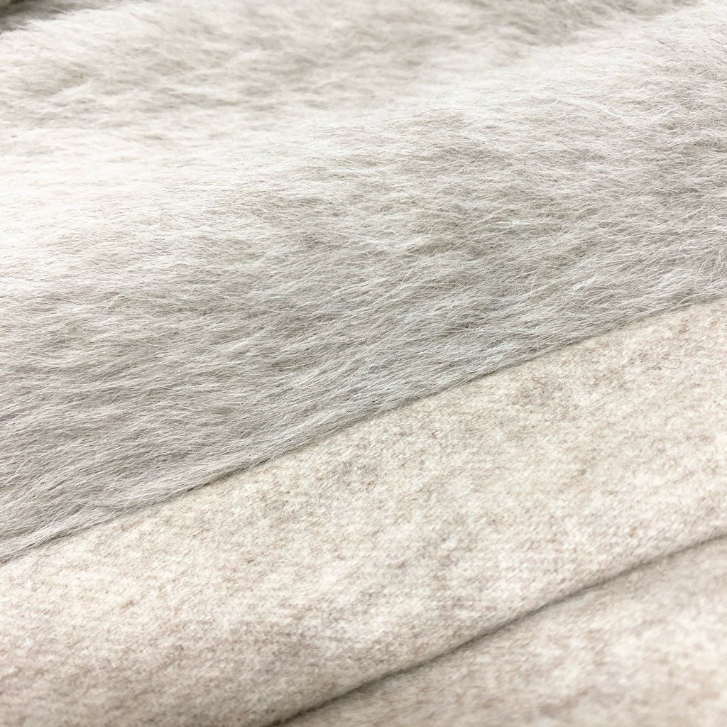 6l25《未使用保管品》定価95万 AGNONA アニオナ カシミヤ × アルパカ ロングコート サイズ40 ベージュ 最高級 タグ付き イタリア製t18r