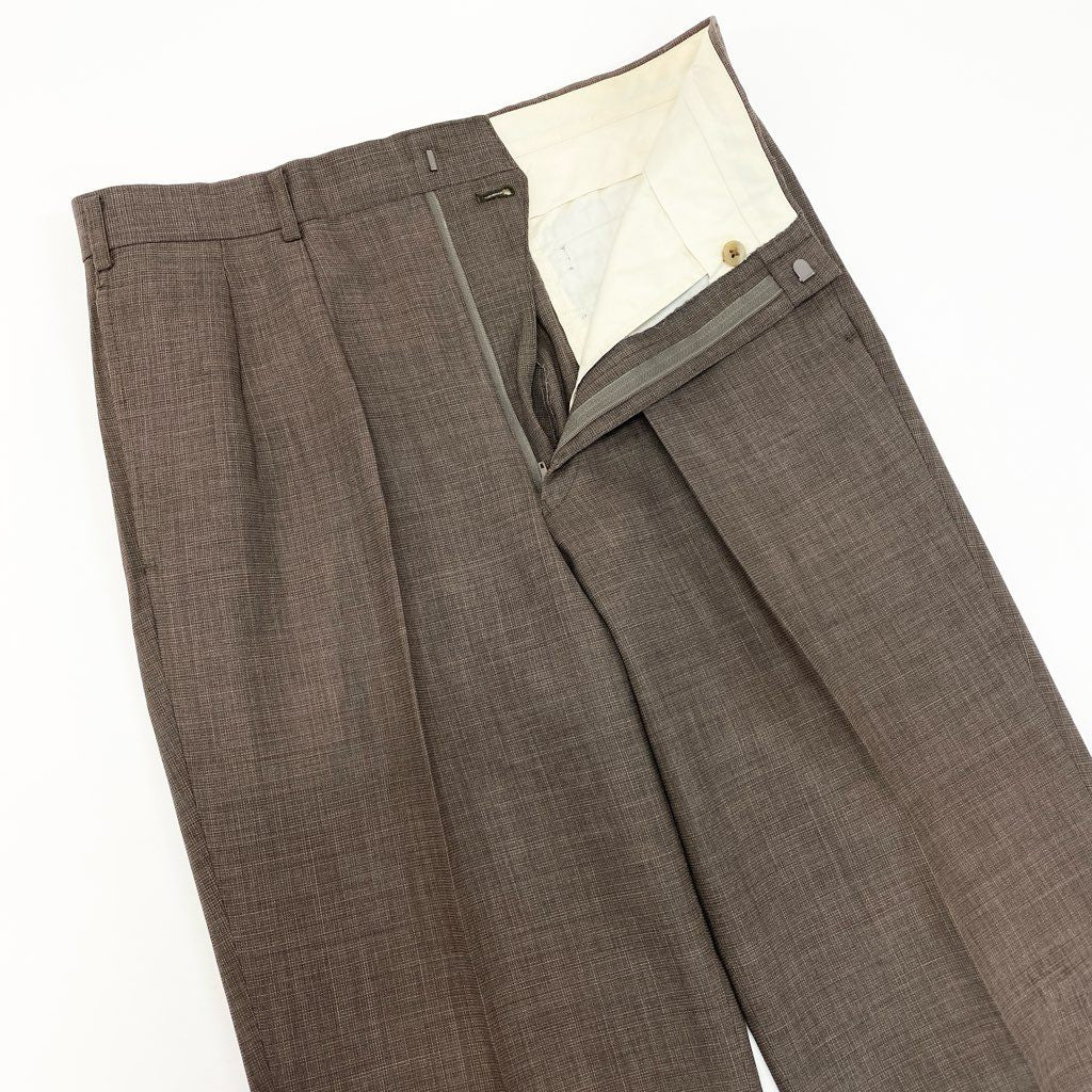 16a27 Burberrys バーバリーズ スーツセットアップ ダブルブレスト テーラードジャケット スラックスパンツ 94-84-165 AB4 ブラウン ウール100％ メンズ 男性用o07t