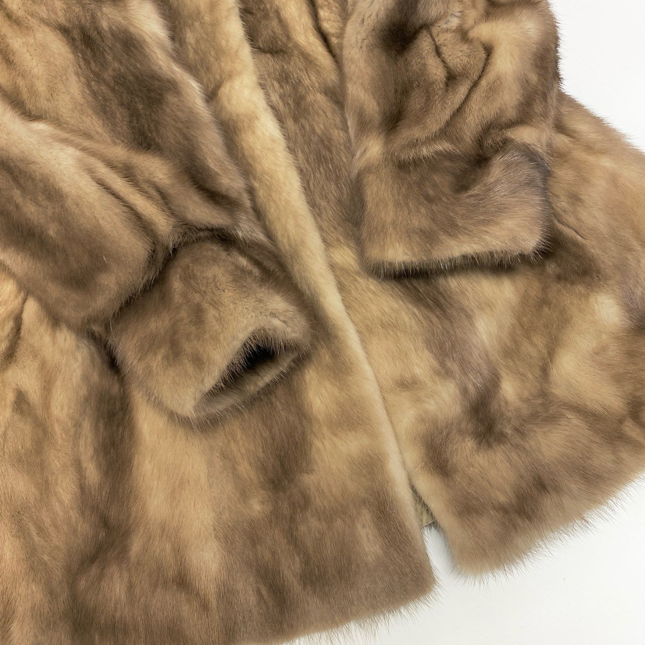 78a24 SAGA MINK サガミンク 銀サガ パステルミンク ロングコート サイズ11 茶系 最高級本毛皮 Mink Fur Coatt18r