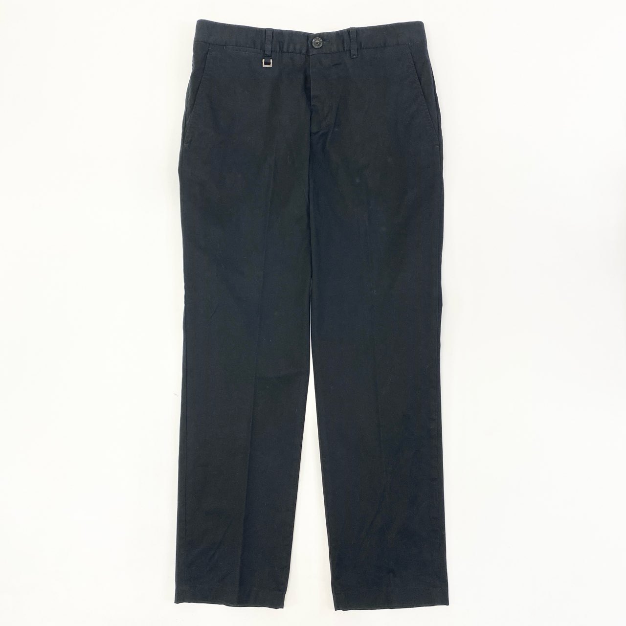 11i16 Ermenegildo Zegna エルメネジルドゼニア トラウザーズパンツ スラックスパンツ ボトムス 46 ブラック ストレッチ素材 メンズu02t
