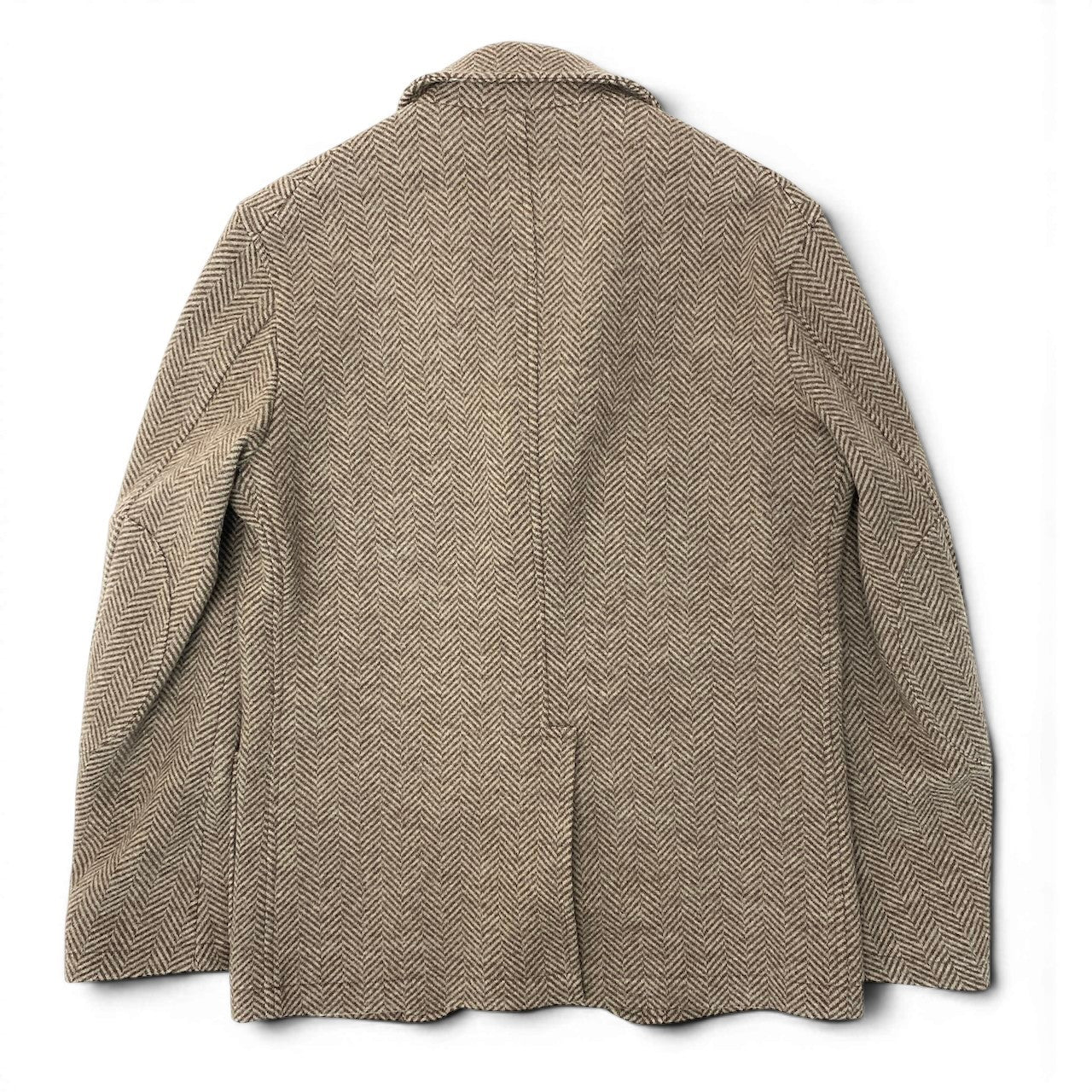 31e7 J.PRESS Jプレス ジェイプレス RED LABEL テーラードジャケット ウールジャケット ヘリンボーン サイズL ブラウン系 メンズ 紳士服u02t