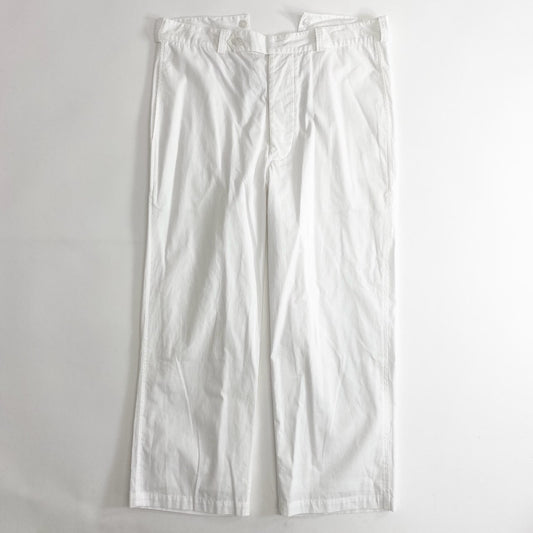 47c23 《未使用》 定価￥19,800 SEEALL シーオール MINER PANTS マイナーパンツ 44 ホワイト タグ付き SAU23 PT382