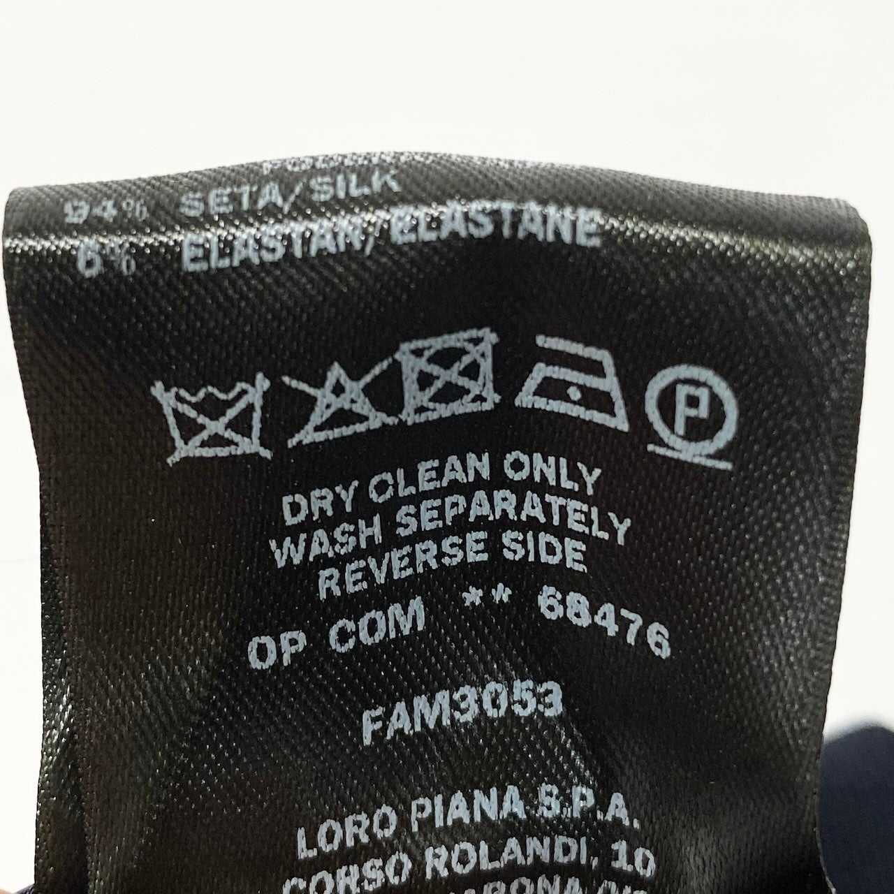 86d9 《タグ付》 Loro Piana ロロピアーナ 最高級 スラックスパンツ サイズ44 ダークネイビー スーツ フォーマル ビジネスt18r