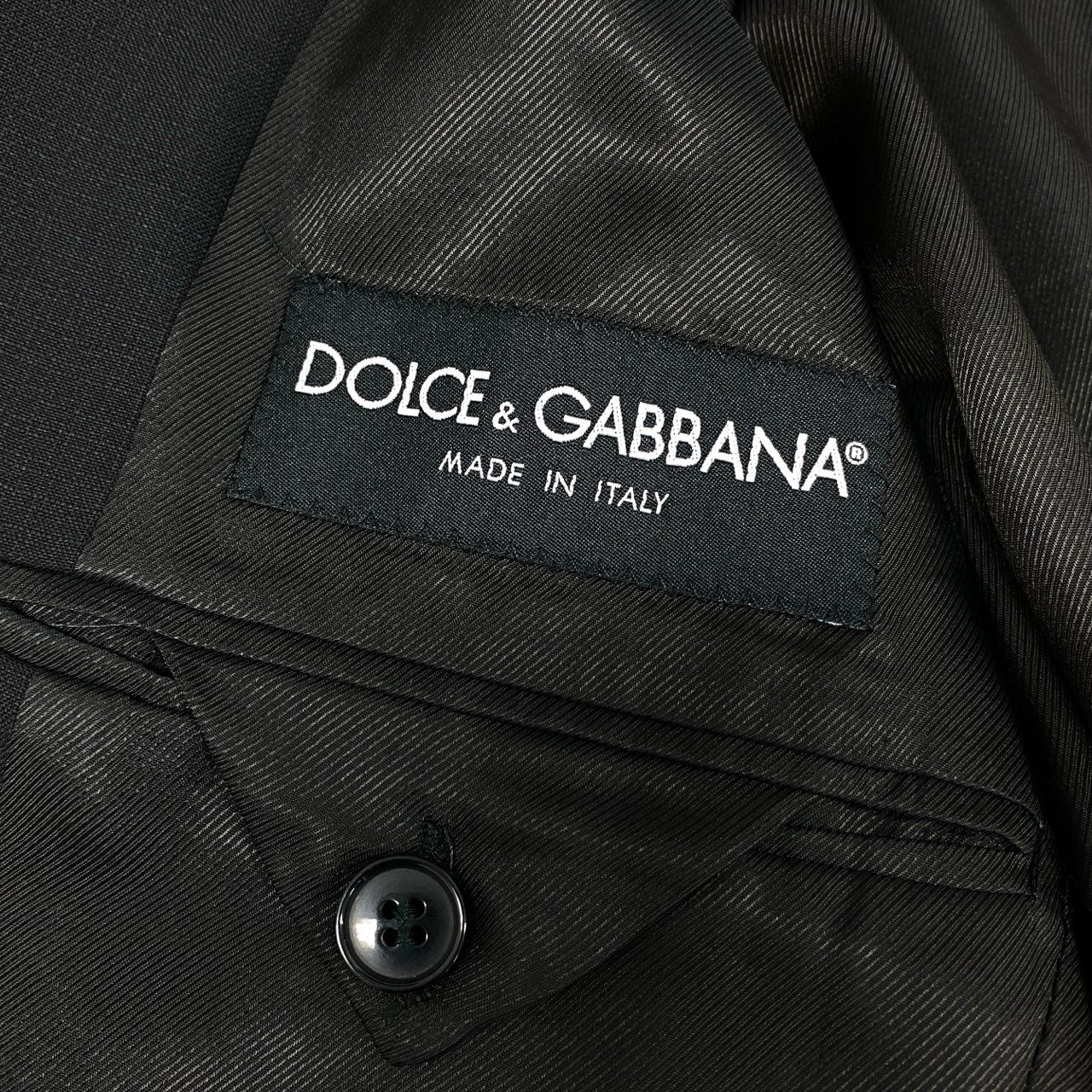66g8 DOLCE&GABBANA ドルチェアンドガッバーナ テーラードジャケット ブレザー ビジネス フォーマル イタリア製 44 ブラック メンズ