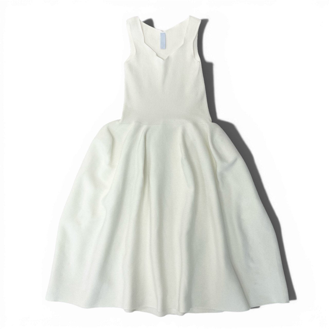 Eb23 CFCL シーエフシーエル POTTERY DRESS 8 ノースリーブワンピース ニットワンピース 3 ホワイト ポリエステル レディースk02i