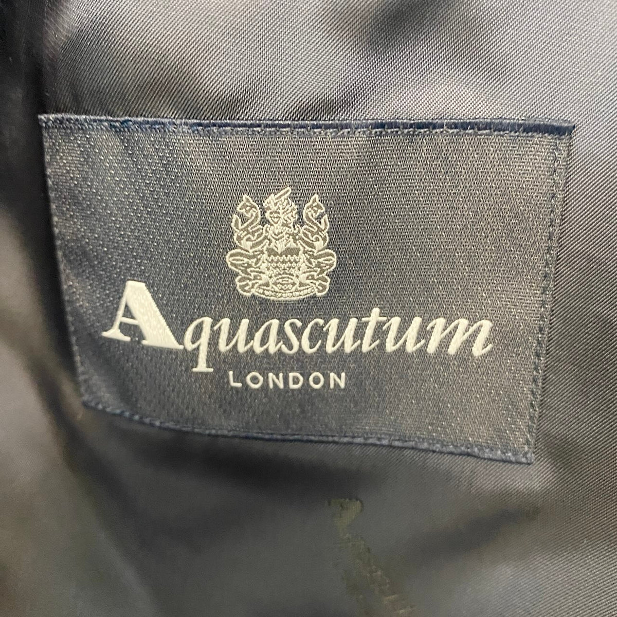 67i14 《美品》 Aquascutum アクアスキュータム テーラードジャケット 総カシミヤ 大きいサイズ フォーマル 日本製  114 4L ブルー メンズ 男性用u02t