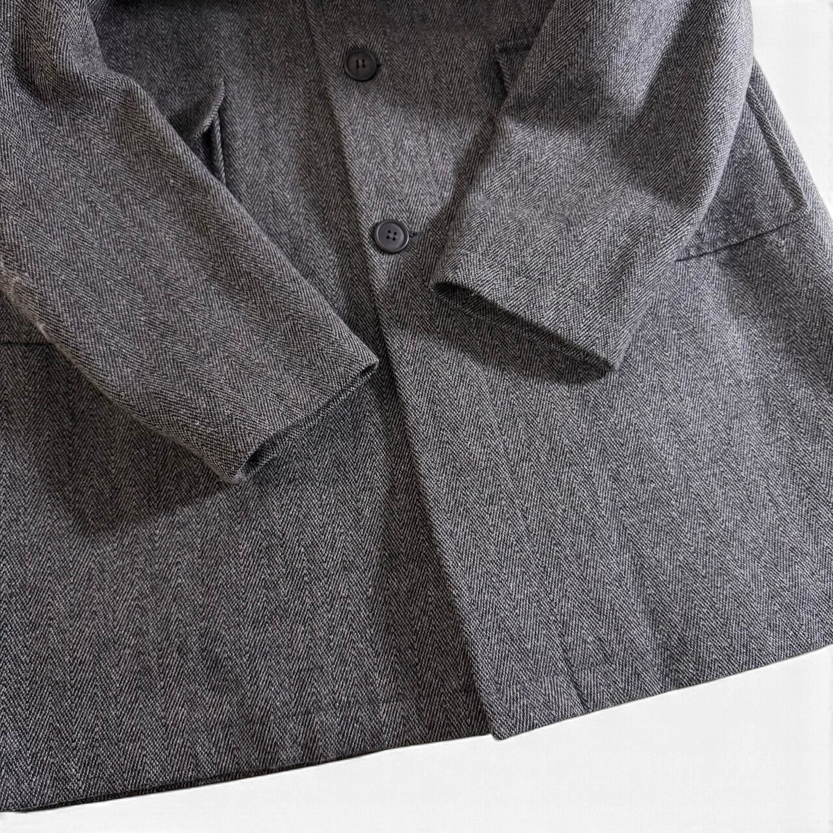 62j29 A.P.C. アーペーセー フランス製 フーデットコート ウールブレンド サイズ3 グレー系 メンズu02t