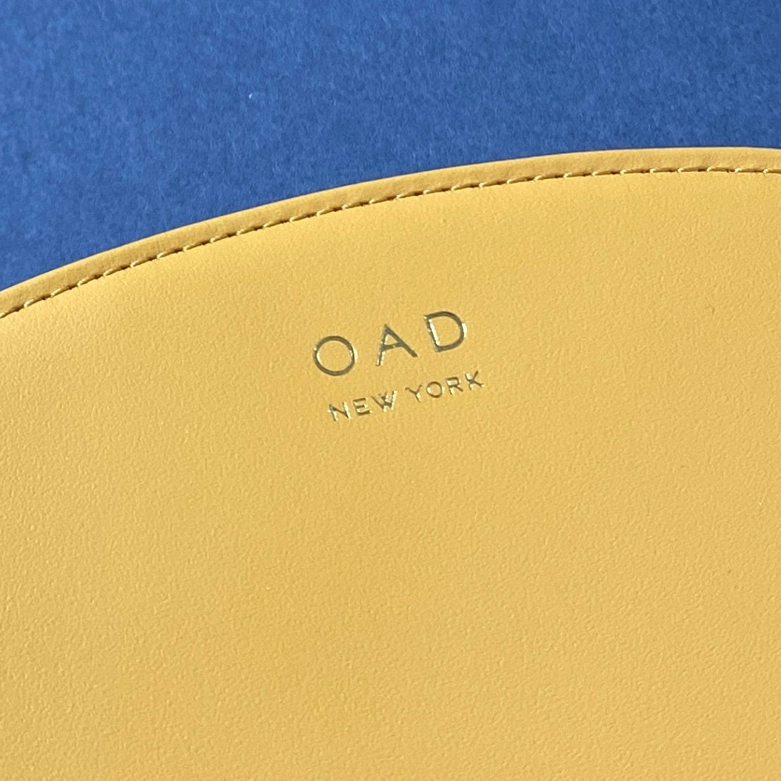 f28-11 《未使用保管品》 OAD NEW YORK オーエーディー ニューヨーク Dia Continental Mirror Wallet ミラーロングウォレット イエロー レザー ラウンドジップ 長財布