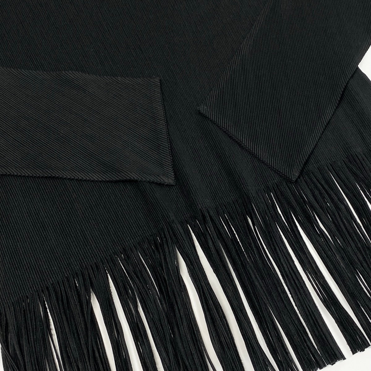 Ae14 【美品】 PLEATS PLEASE プリーツプリーズ フリンジ プリーツカットソー ロングスリーブ トップス PP21-FK003 サイズ3 ブラック ポリエステル100％ レディース 女性服ta1