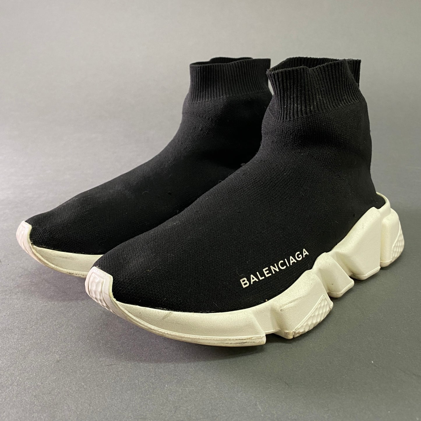 8l25 BALENCIAGA バレンシアガ SPEED TRAINER スピードトレーナー ソックススニーカー 35 ブラック イタリア製 シューズ