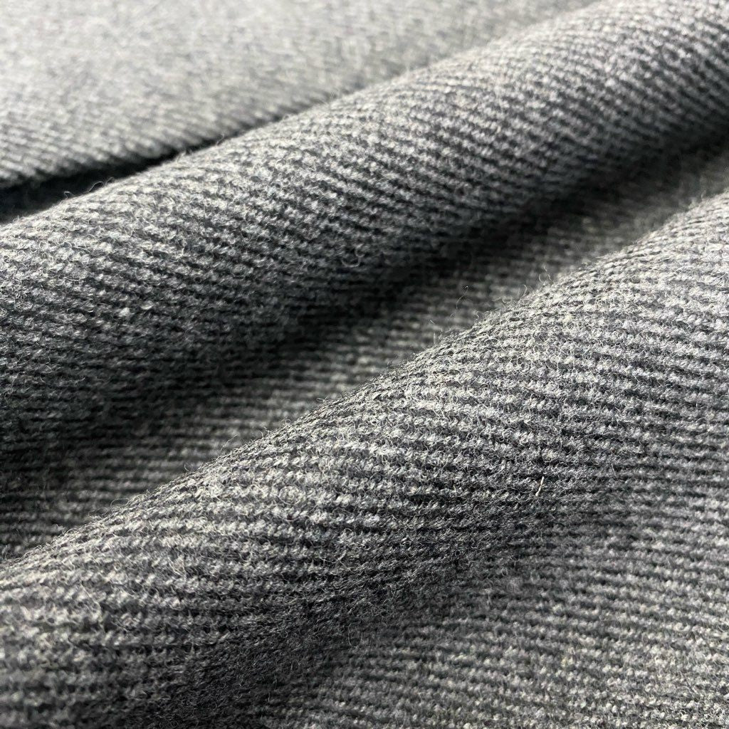 30a9 【美品】 PRADA プラダ ウールジップジャケット ロングジャケット 三角ロゴ トライアングルデザイン  レディース 女性用 38 グレーo07t