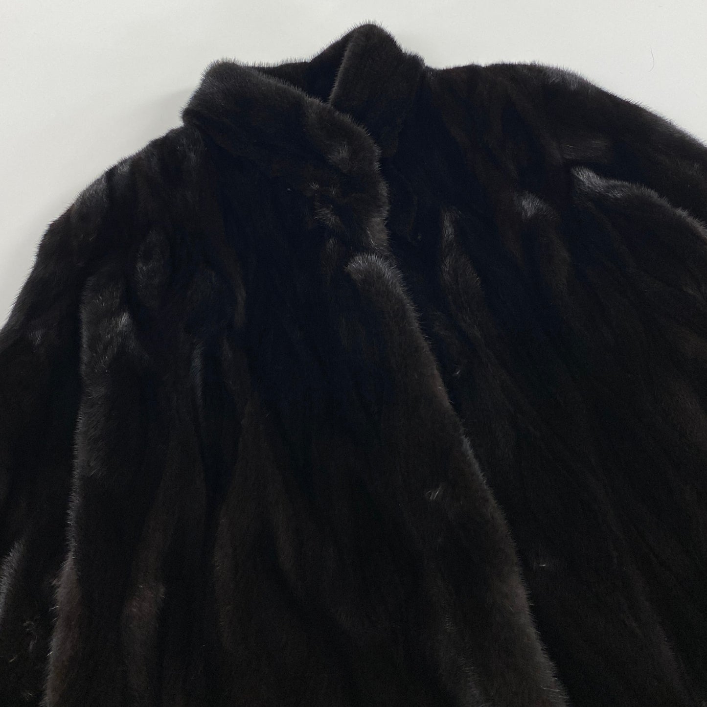76e14 BLACKGLAMA ブラックグラマ 紋様柄 ダークミンク ロングコート サイズF ダークブラウン 最高級本毛皮 Mink Fur Long Coatt18r