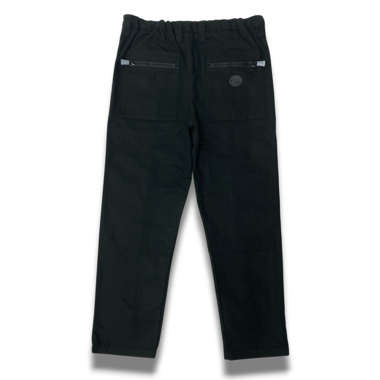 Ic5 【新品保管品】GUCCI グッチ センタージップパンツ コットンパンツ ボトムス 42サイズ ブラック コットン100％ レディース 女性用o07t