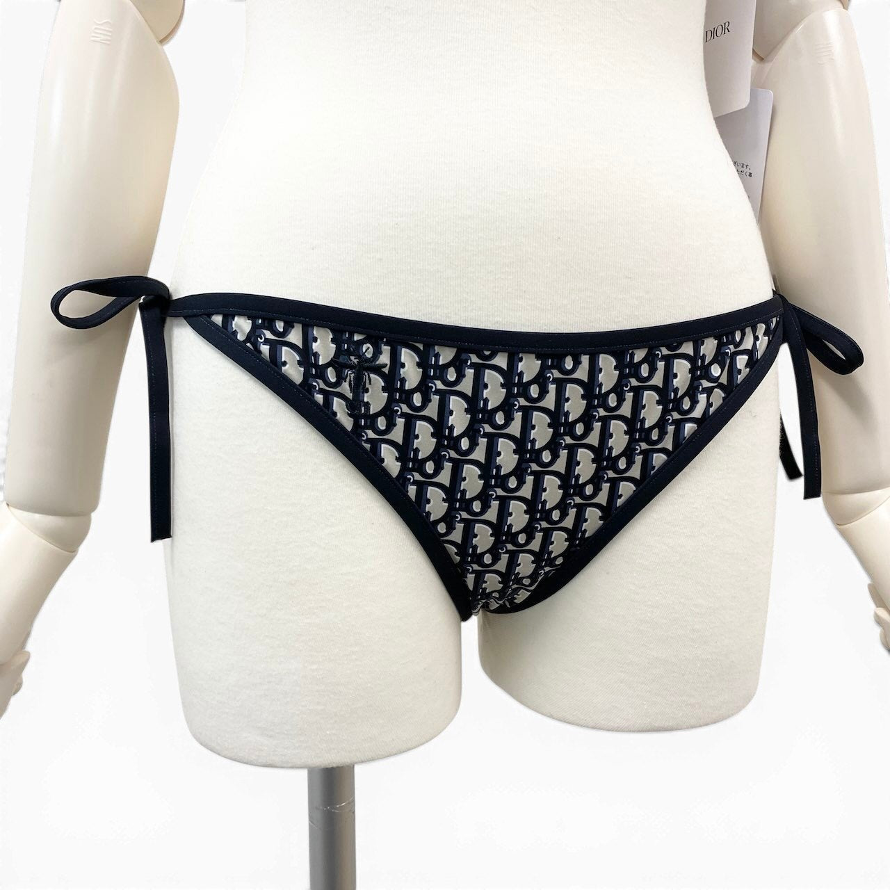 e29【新品】 Christian Dior クリスチャンディオール オブリーク テクニカル ファブリック セパレートビキニ 水着 総柄 サイズM マルチカラー レディース 女性用k02i