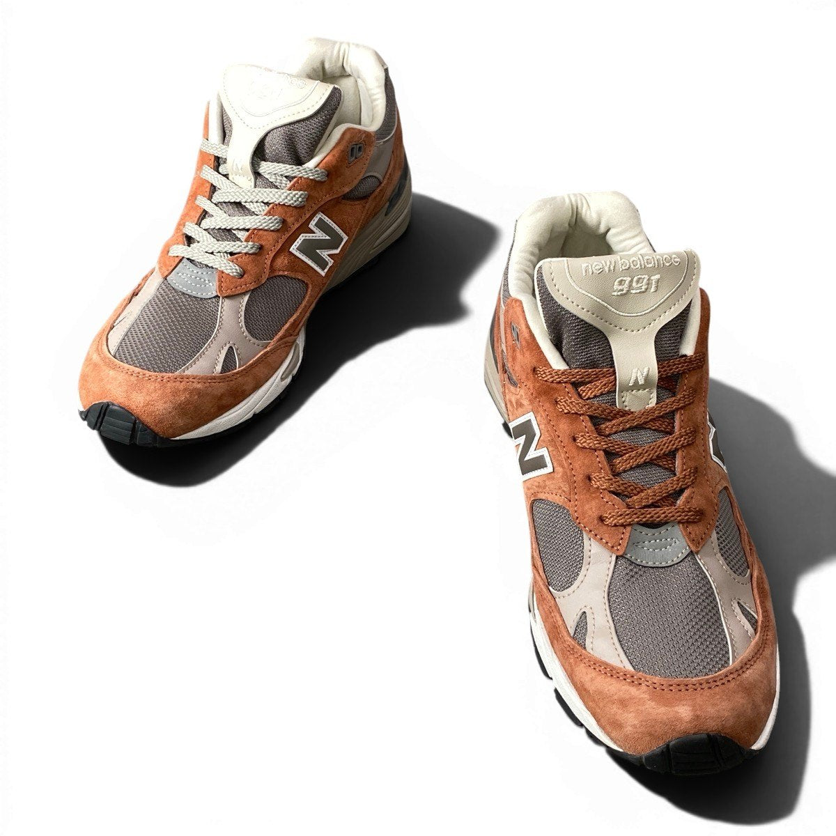 1g8 New Balance ニューバランス 991 SEQUOIA セコイア made in U.K. ローカットスニーカー M991PTY 10 1/2 オレンジ グレー メンズ 男性用o07t