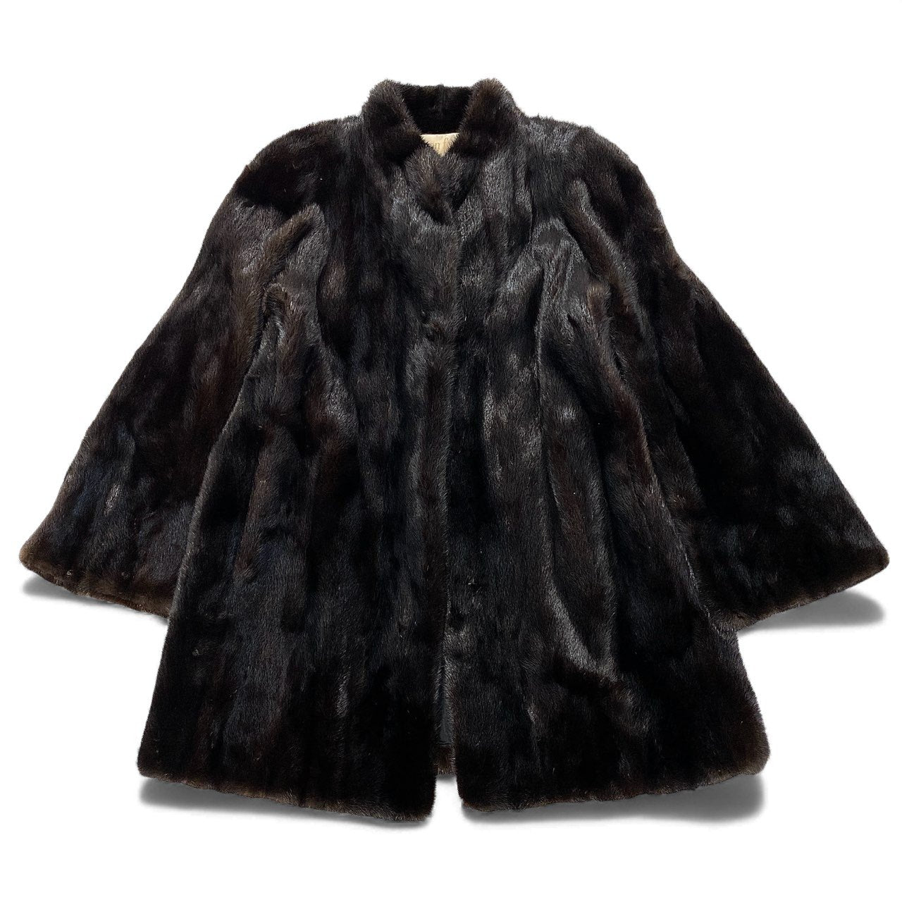 11k28 carven fur カルヴェン ファー マホガニーミンク ミンクコート 毛皮コート セミロングコート ダークブラウン ミンクファー レディースu02t