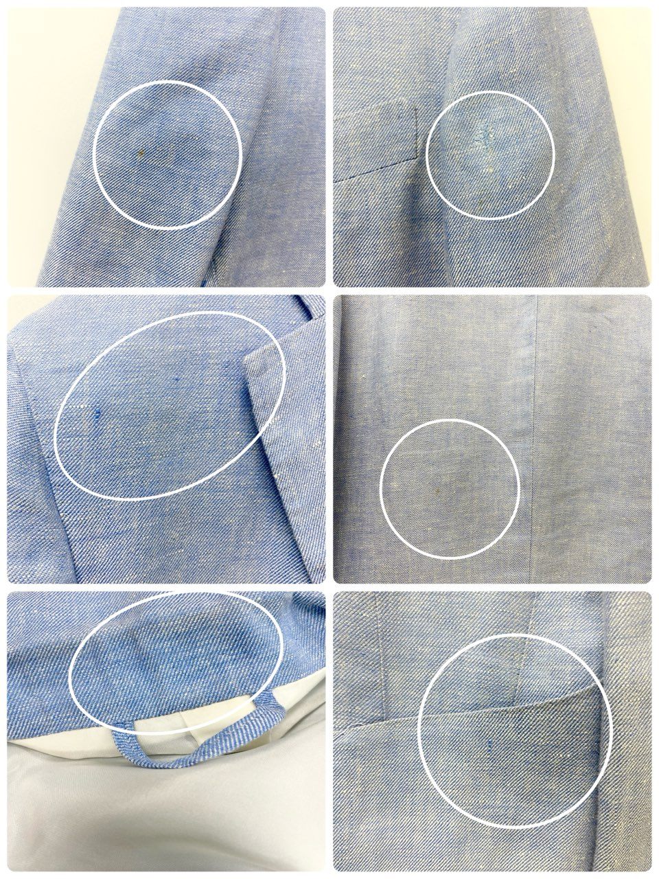 15c2 guji グジ KYOTO TESSUTI DI SONDRIO テーラードジャケット アンコンジャケット 日本製 メンズ 紳士服 サイズ46 ブルー系u02t