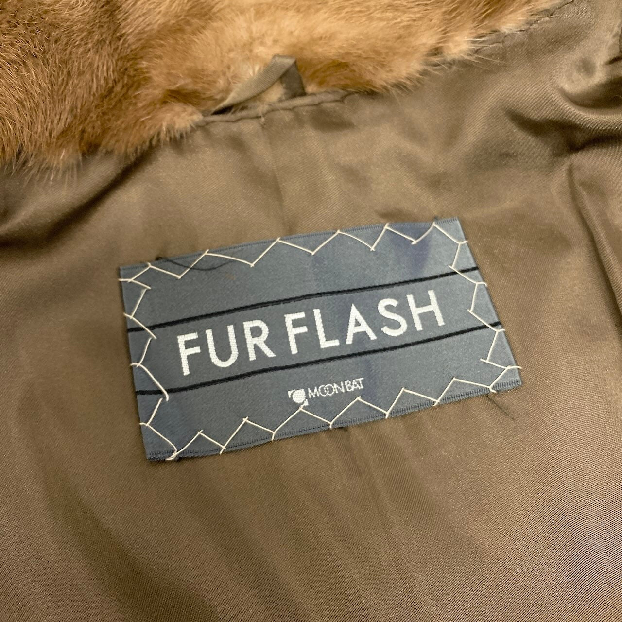 48c18 FUR FLASH パステルミンク ファーコート サイズ11 茶系 本毛皮 Pastel Mink Fur Coat 毛質◎t18r