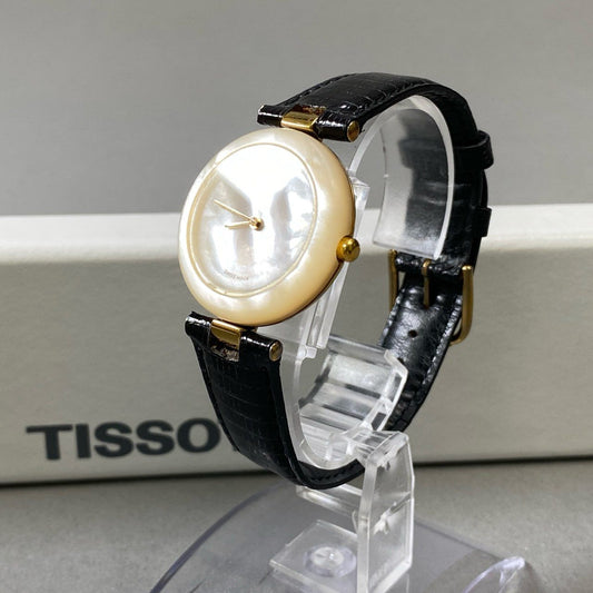 j3 《美品》 TISSOT ティソ ROCK WATCH ロックウォッチ 腕時計 R150 ホワイト ブラック Pearl パール 電池切れt18r