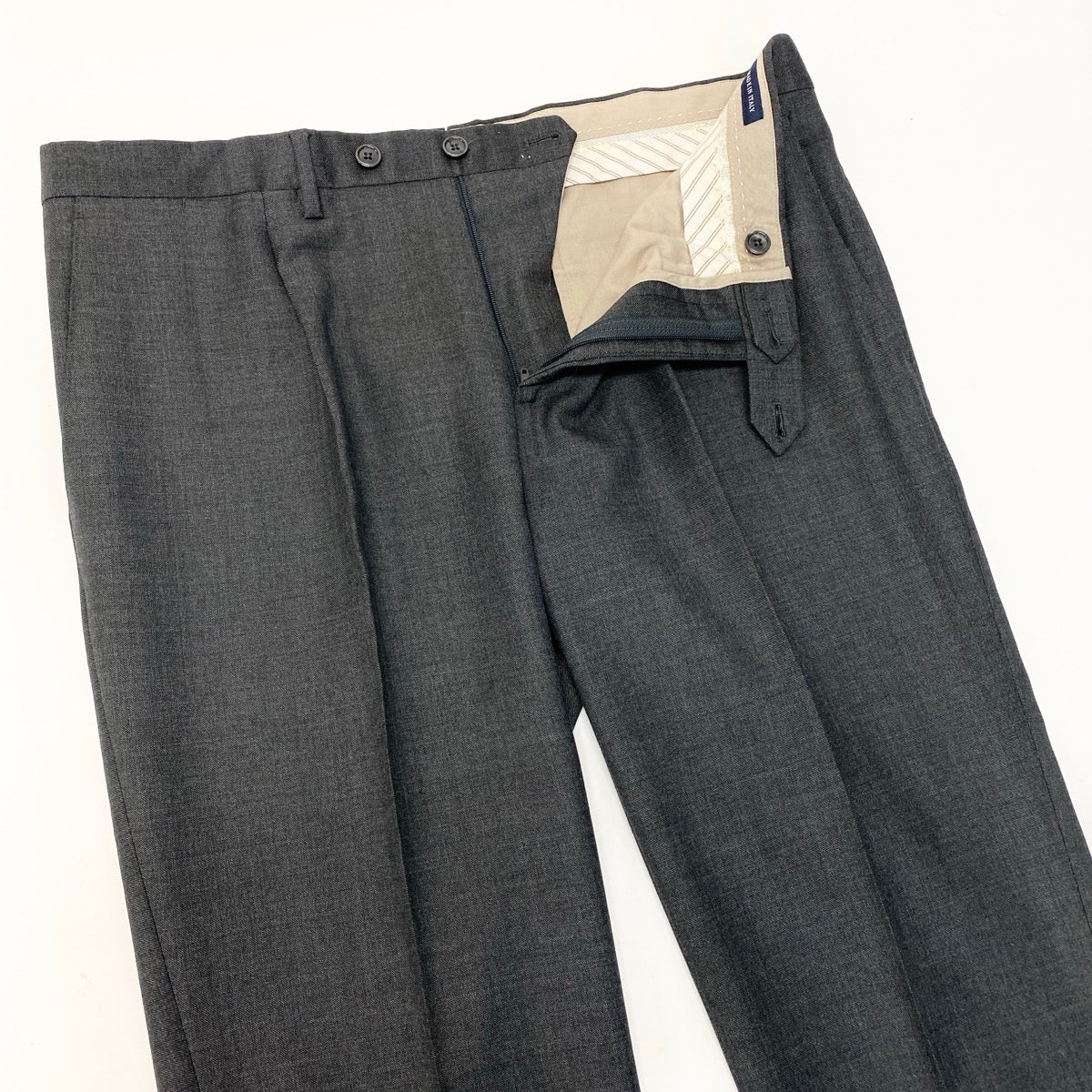 11e27 LARDINI ラルディーニ スリーピーススーツ 3ピース セットアップ ブートニエール付 サイズ50 グレー メンズ 紳士服u02t